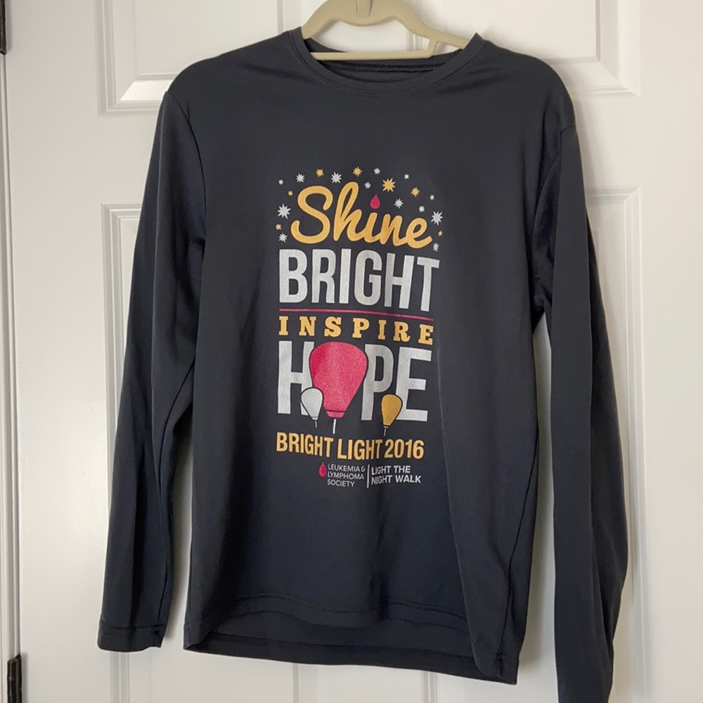 Leukemia & lymphoma society long sleeve dry fit shirt